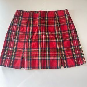 Red flannel skirt